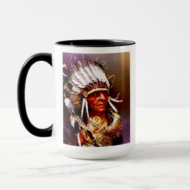 "Big Chief" original art Tasse (Links)