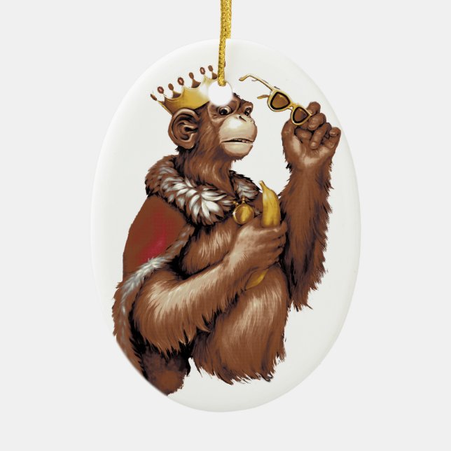Big Chimpin' Keramik Ornament (Vorne)