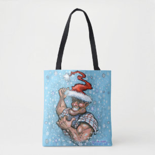 Big Christmas Elf Tote Bag Tasche