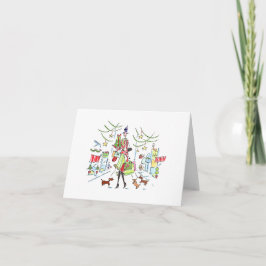 Big City Christmas / Lulu Notes 5.6 x 4 note card