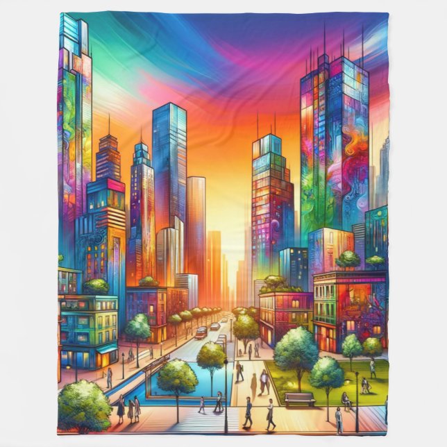 Big City Fleecedecke (Vorderseite)