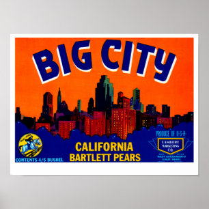 Big City Pears Poster