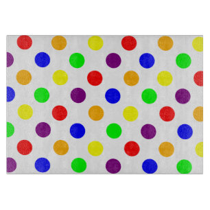 Big Colorful Polka Dots Schneidebrett