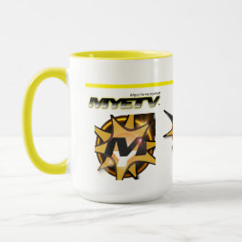 Big Combo Tasse 400gr. (weiß und gelb)