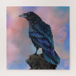 Big Common Raven - Migning Painting Bird Collectio