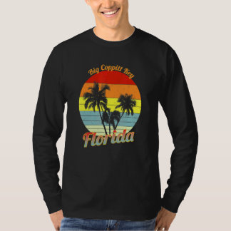 Big Coppitt Key Florida Retro Tropische Palmen T-Shirt