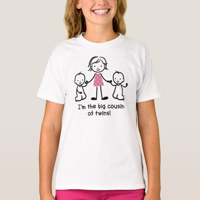 Big Cousin de Twins Stick figurines t-shirts de fi (Devant)