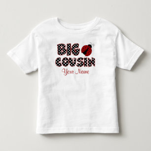 Big Cousin Ladybug Personalisiertes Shirt