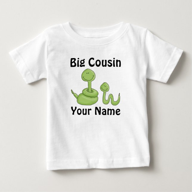 Big Cousin Snake Personalisiertes Shirt (Vorderseite)