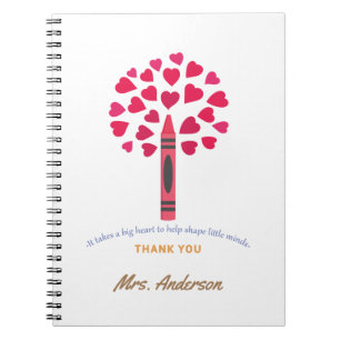 Big Crayon Tree / Lehrerbewertung Notizblock