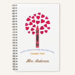Big Crayon Tree / Lehrerbewertung Notizbuch