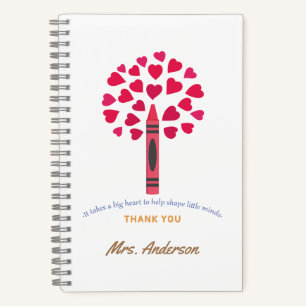 Big Crayon Tree / Lehrerbewertung Notizbuch