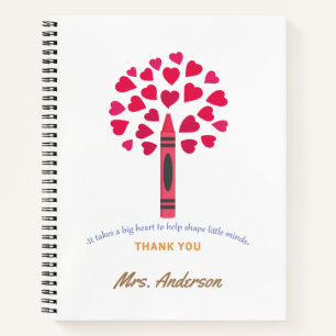 Big Crayon Tree / Lehrerbewertung Notizbuch