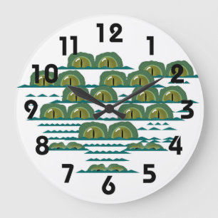Big Croc Clock Große Wanduhr