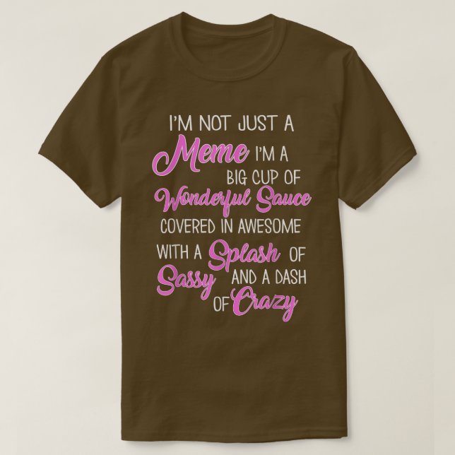 Big Cup der wundervollen Frau Großmutter  T-Shirt (Design vorne)