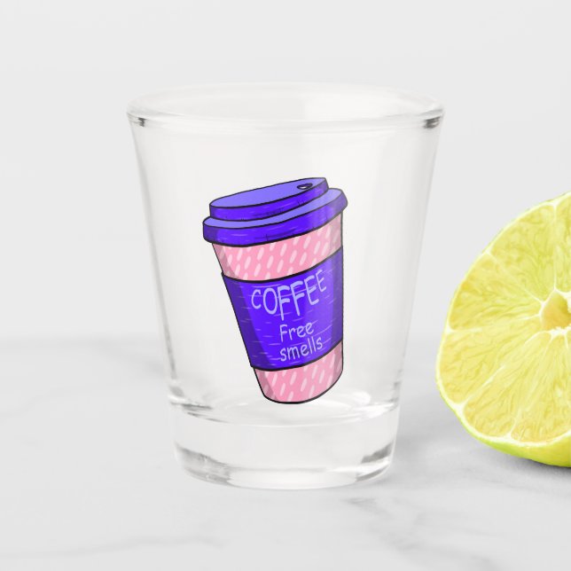 Big Cup of Coffee X Schnapsglas (Vorderseite)