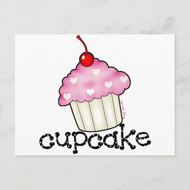 Big Cupcake Postkarte (Vorderseite)