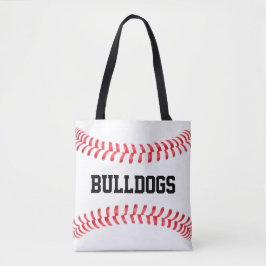 Big Custom Baseball Team Name oder Text Sports Mam Tasche