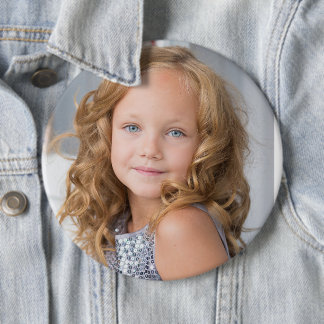 BIG custom photo round button for grandma