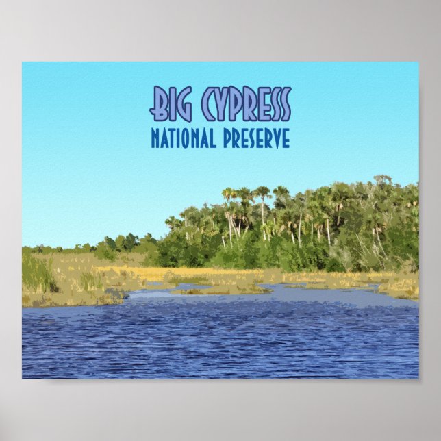 Big Cypress National Reserve Florida Poster (Vorne)
