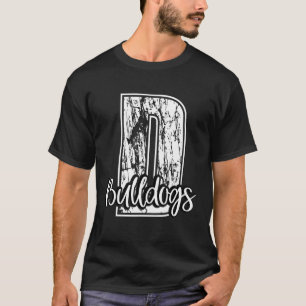 Big D Bulldogs Schul-Sport-Fan-Teamgeist-Masco T-Shirt