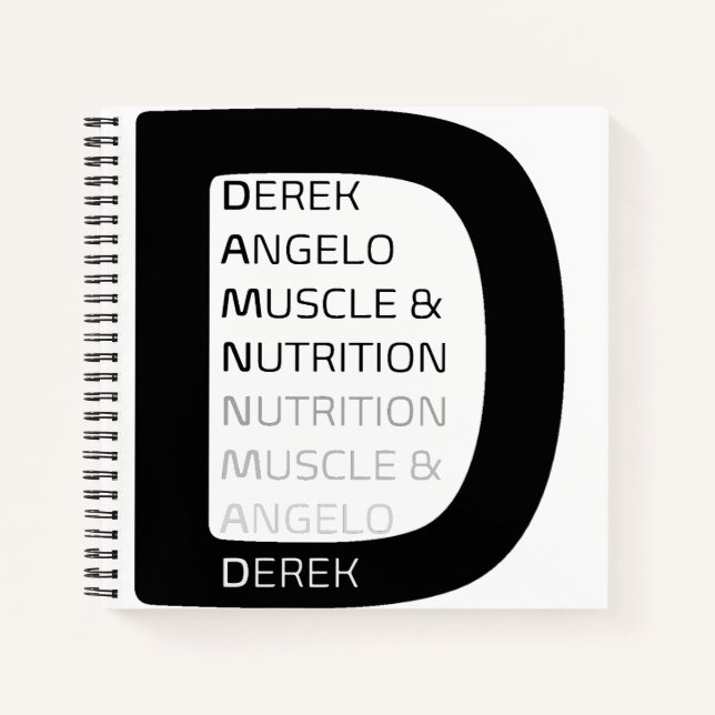 Big D Spiral Notebook Notizbuch (Vorderseite)