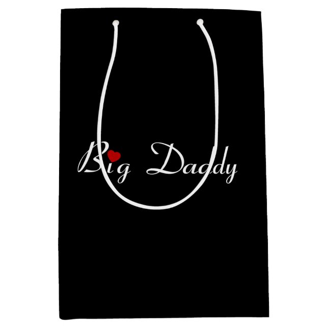 Big Daddy avec Red Heart Medium Cadeau sac (Devant)