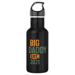 Big Daddy Est 2021 Father Grandpa-Geschenk Edelstahlflasche