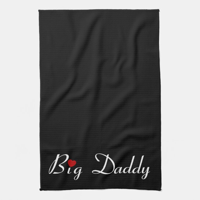 Big Daddy mit Red Heart Geschirrtuch (Vertikal)