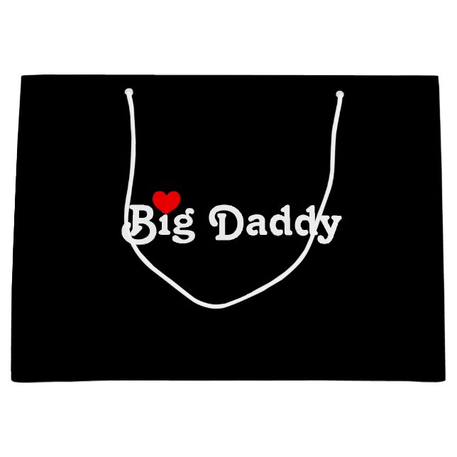 Big Daddy mit Red Heart Große Geschenktüte (Vorderseite)