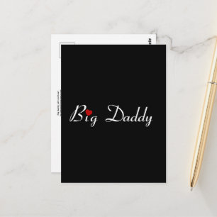Big Daddy mit Red Heart Postcard Postkarte