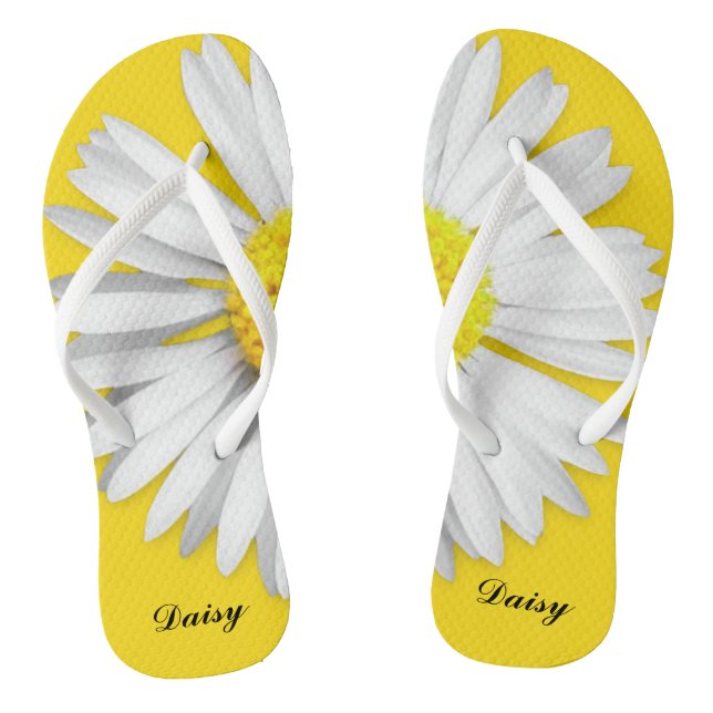 Big Daisy Personalisiert Flip Flops (Fußbett)