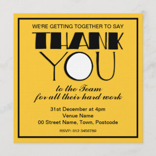 Big Dankeschön Black Danke Team Einladung