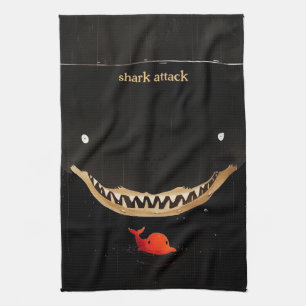 Big Dark Shark Geschirrtuch
