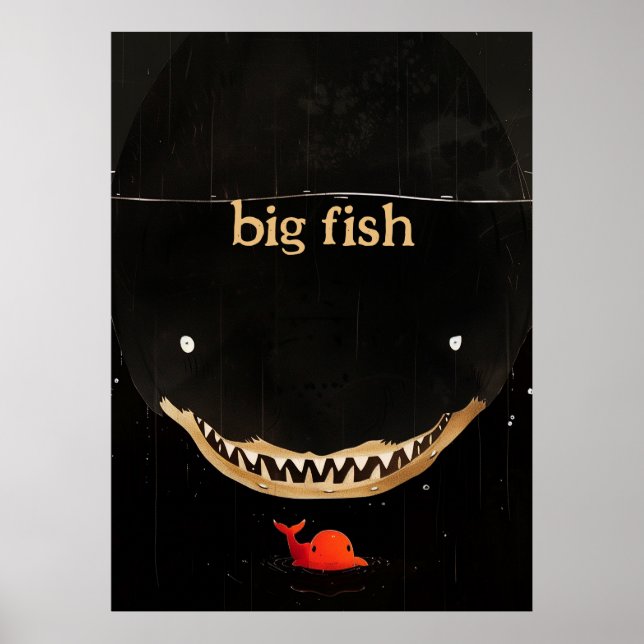 Big Dark Shark Poster (Vorne)