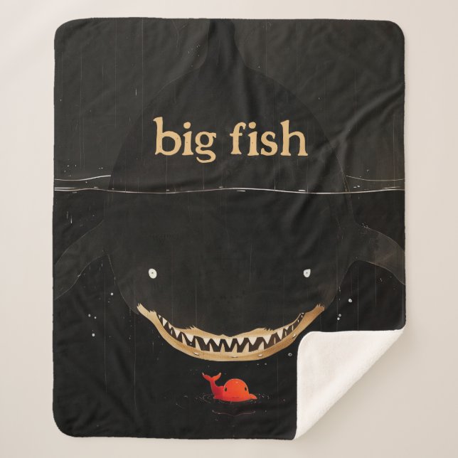 Big Dark Shark Sherpadecke (Vorderseite)