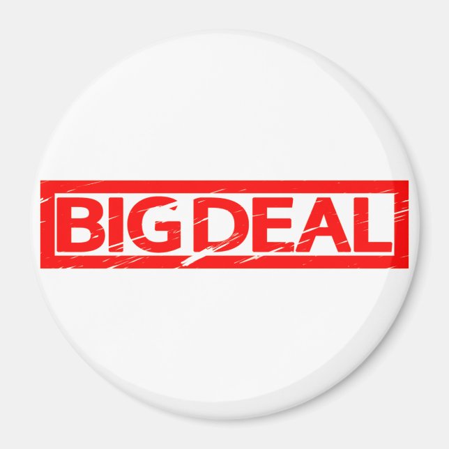 Big-Deal-Briefmarke Magnet (Vorne)