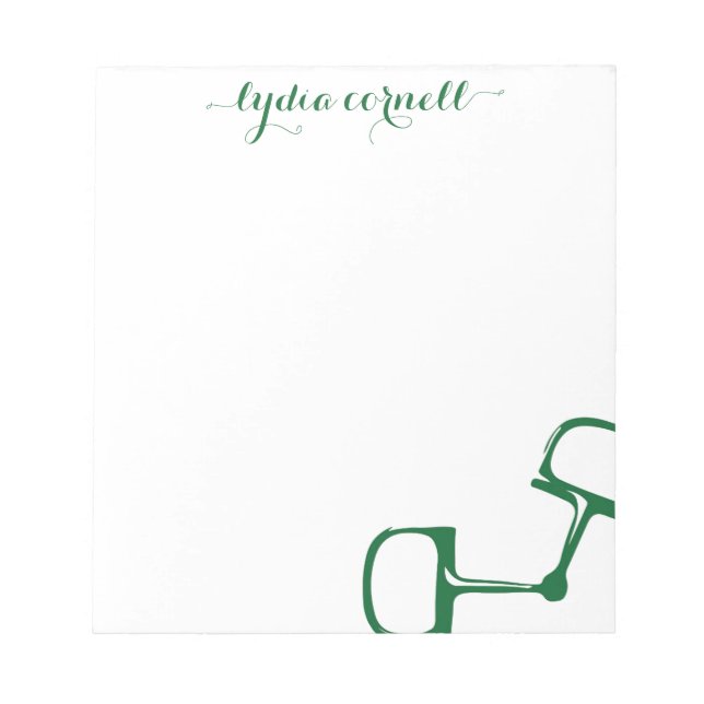 Big Dee Snaffle Bit Horse Notepad - Jäger Notizblock (Vorderseite)