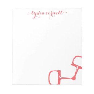 Big Dee Snaffle Bit Horse Notepad - Korallen Notizblock