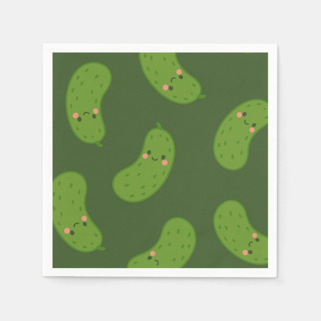 Big Dill Green Pickle Baby Dusche Serviette (Vorderseite)
