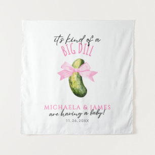 Big Dill Watercolor Pickle Paare-Baby-Party Wandteppich