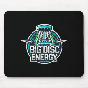 Big Disk Energy Disk Golf Basket Graphic mit fett Mousepad