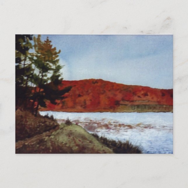 "Big Ditch Lake" Landstraßen Postkarte (Vorderseite)