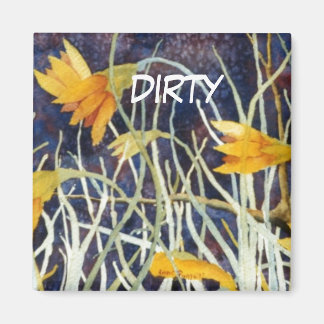 "Big Ditch Lily" Dirty Geschirrs Blumenstatusmagne Magnet