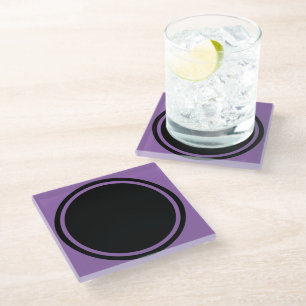 Big Dot / Ring schwarz + Ihr Backg. Ideen Glasuntersetzer