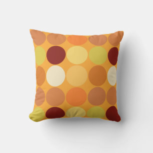 Big Dots, Senf Gold und Brown aus dem Mittelalter Kissen