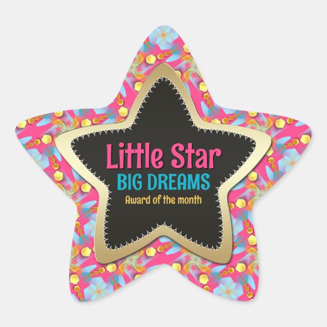 Big Dreams of the Month Star Sticker (Vorderseite)