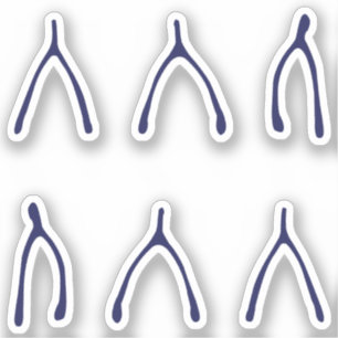 Big Dreams Wishing Bones Viel Glück Aufkleber