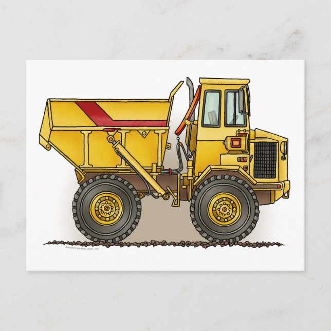 Big-Dump-Truck-Postkarte Postkarte (Vorderseite)