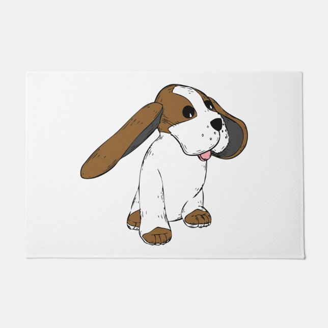 Big Earred Dog Fußmatte (Vorderseite)